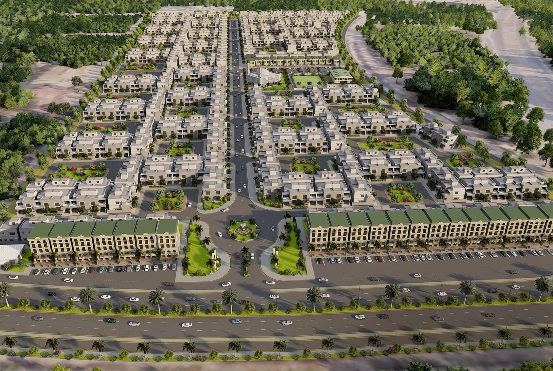 Master plan aerial view