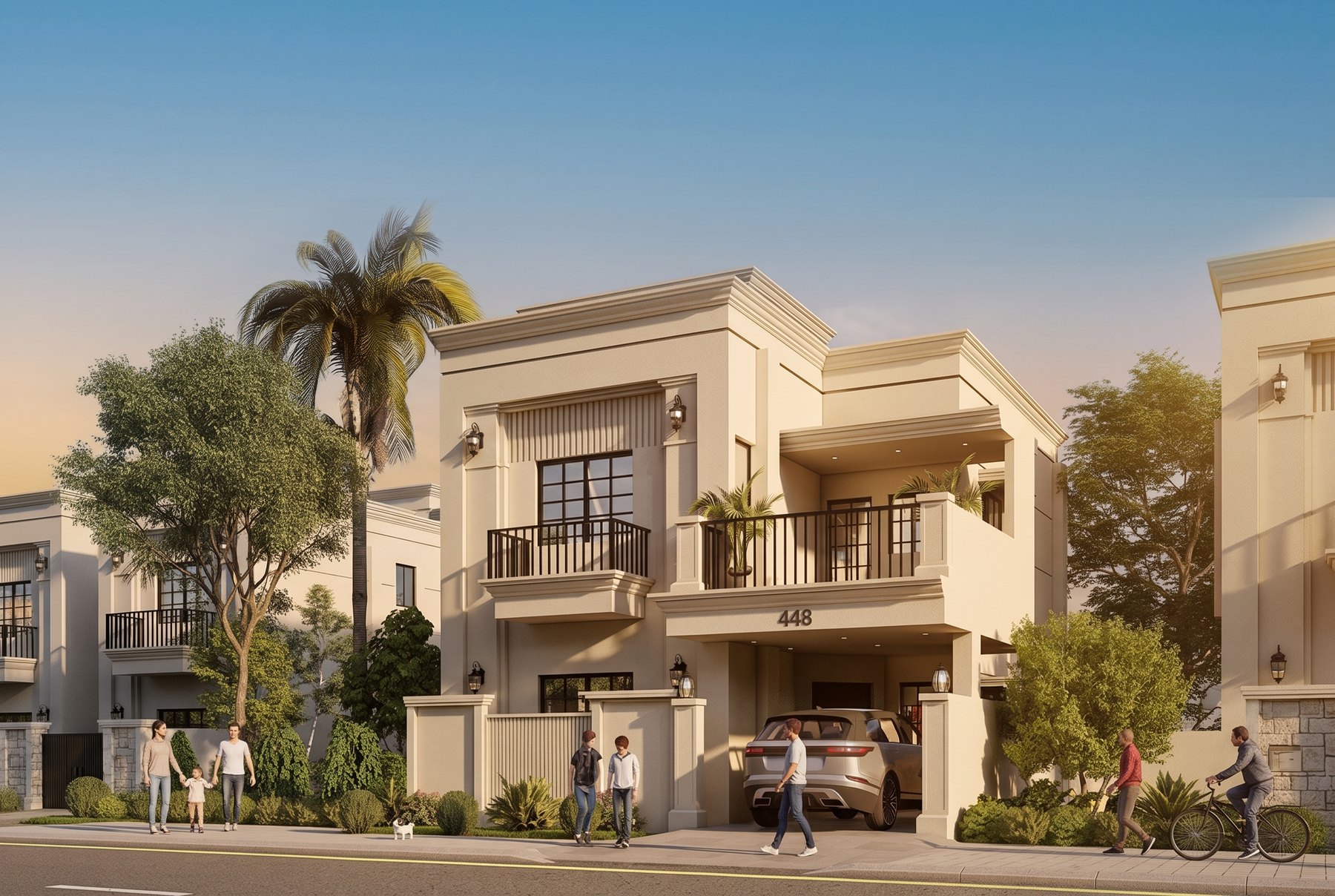 Classic villa elevation