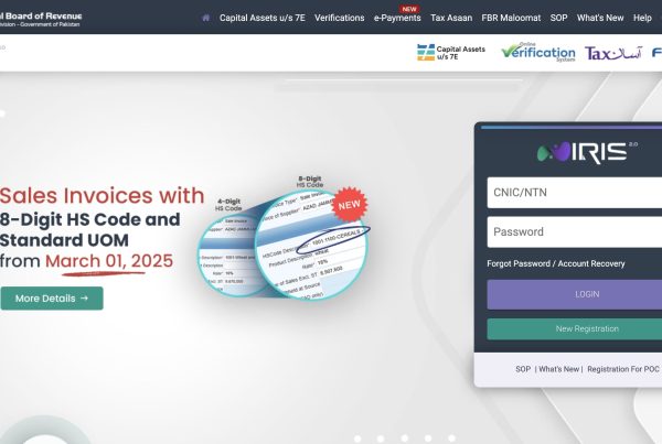 FBR Website for becoming a Filer from a Non-filer in Pakistan
